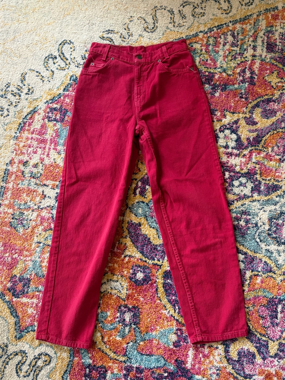 Women’s Vintage Red Orange Tab Levi’s Denim Jeans